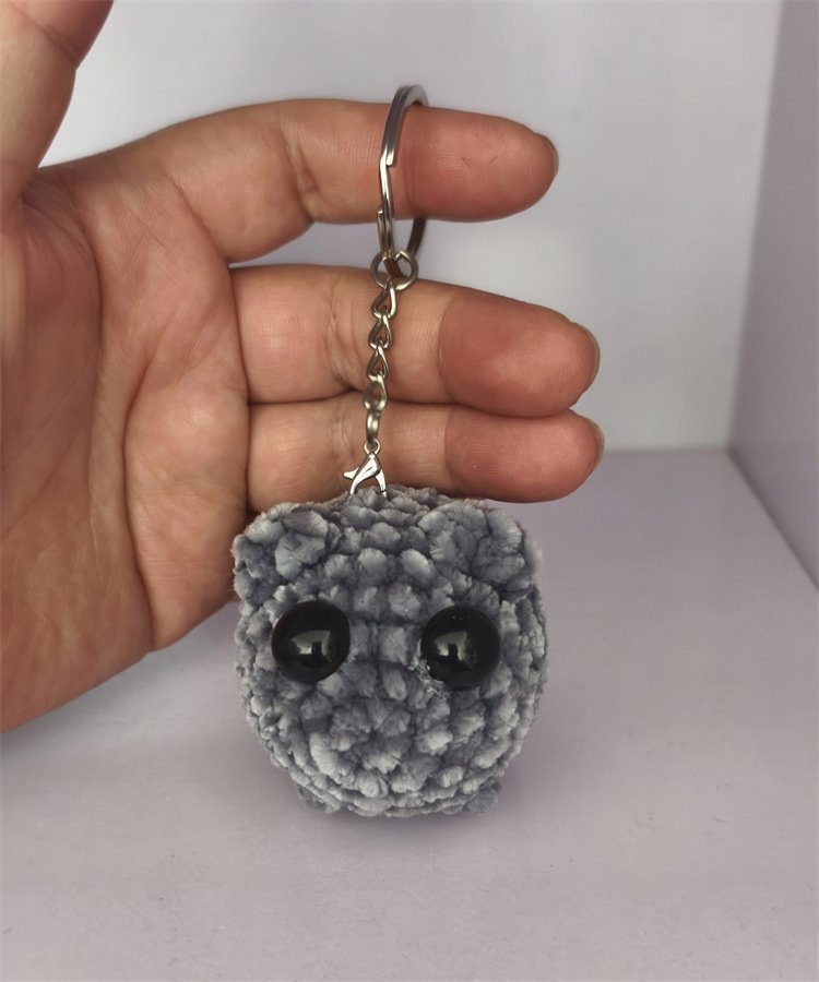 Cute And Minimalist Hamster Crochet Doll Keychain - Image 4