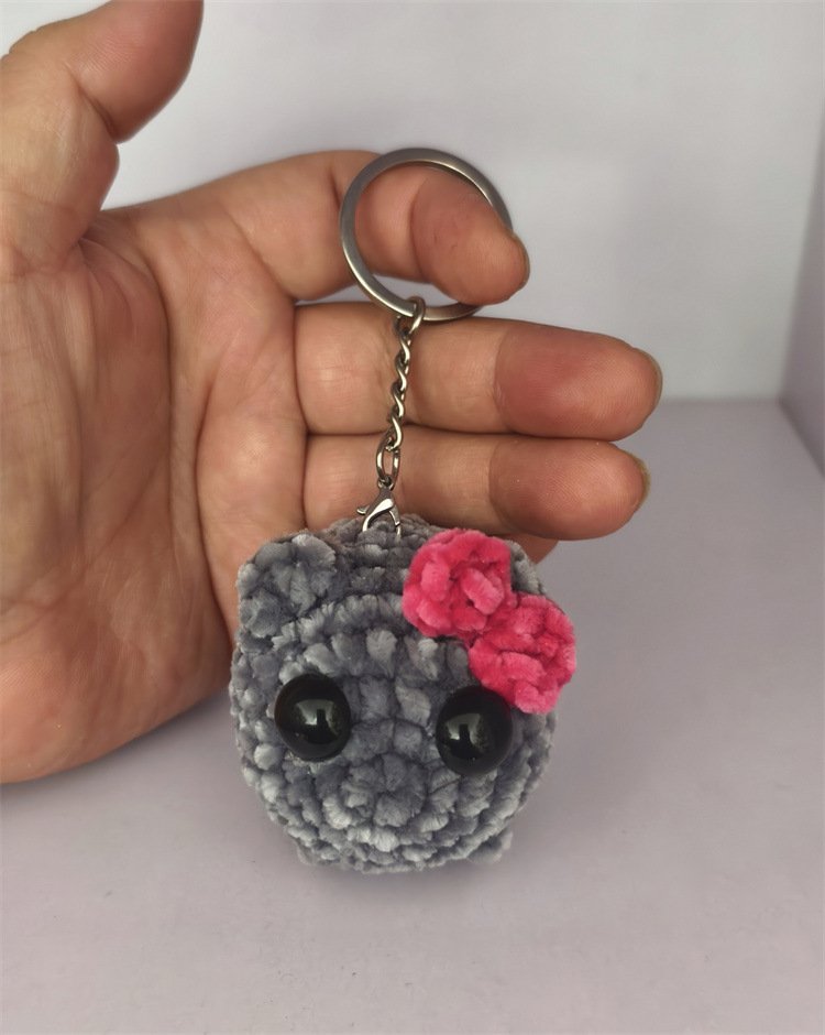 Cute And Minimalist Hamster Crochet Doll Keychain - Image 6