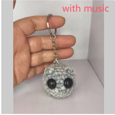 Cute And Minimalist Hamster Crochet Doll Keychain - Image 5