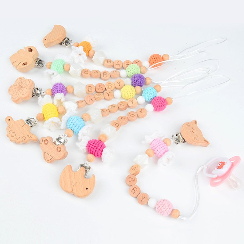 Crochet Woolen Candy Pacifier Chain - Image 9