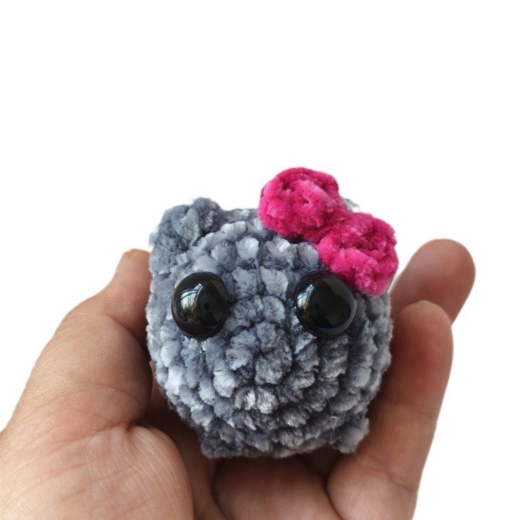 Cute And Minimalist Hamster Crochet Doll Keychain - Image 9