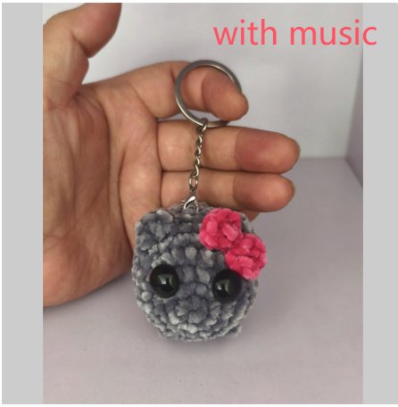 Cute And Minimalist Hamster Crochet Doll Keychain - Image 3